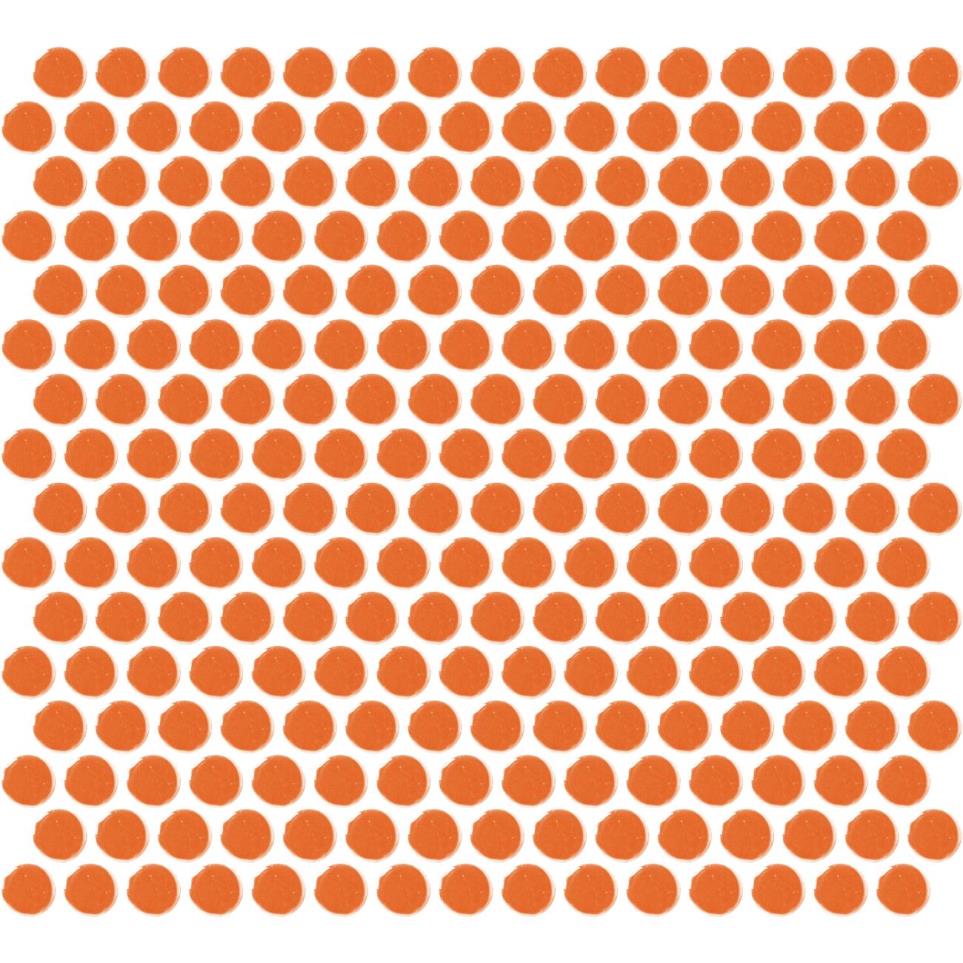 Mosaic Orange Burst Glossy Orange Tile