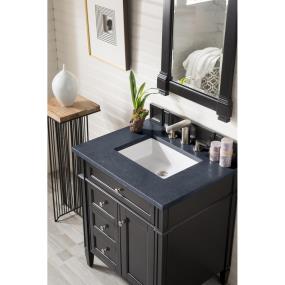 Base with Sink Top Black Onyx Grey / Black Vanities