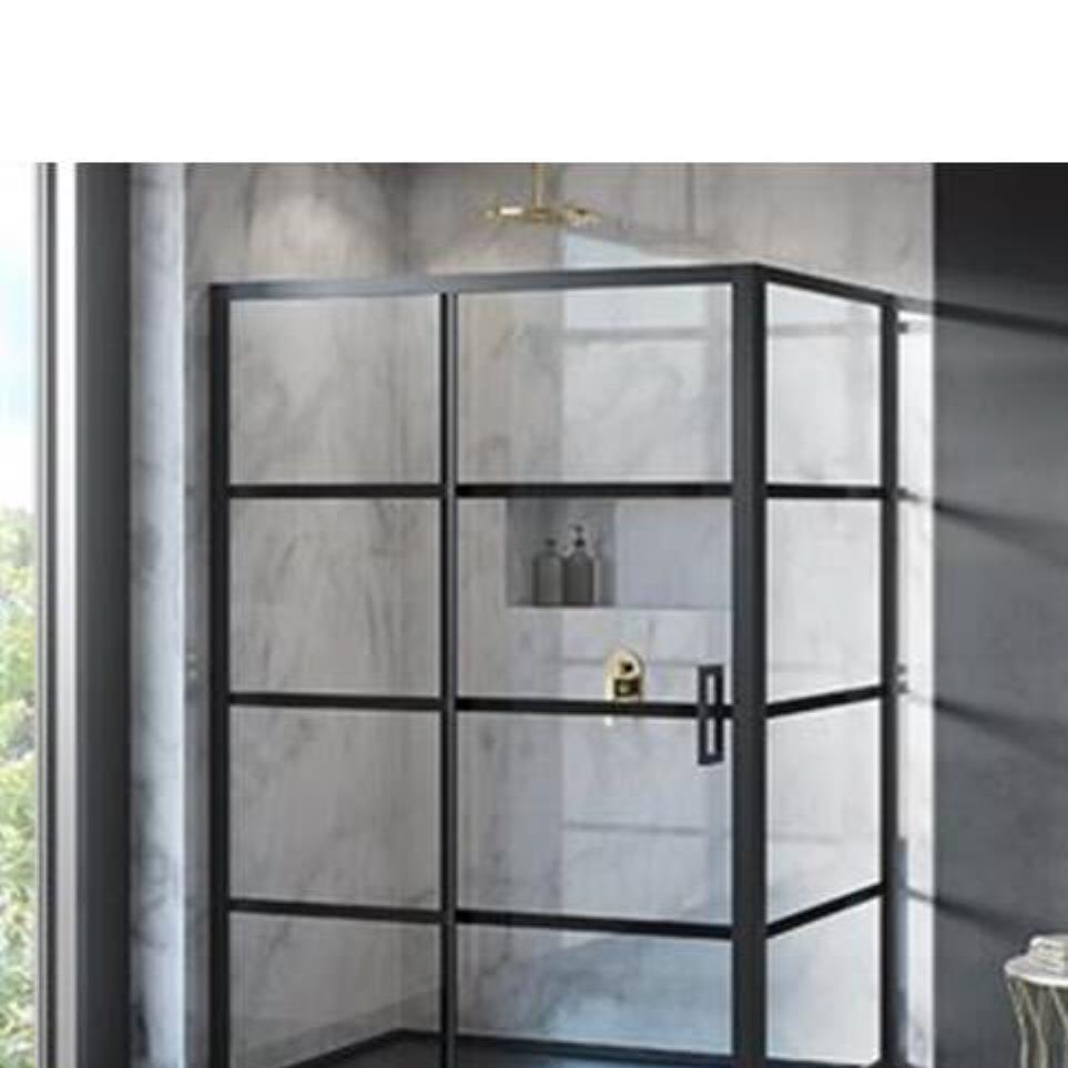 Wall Matte Black Black Showers