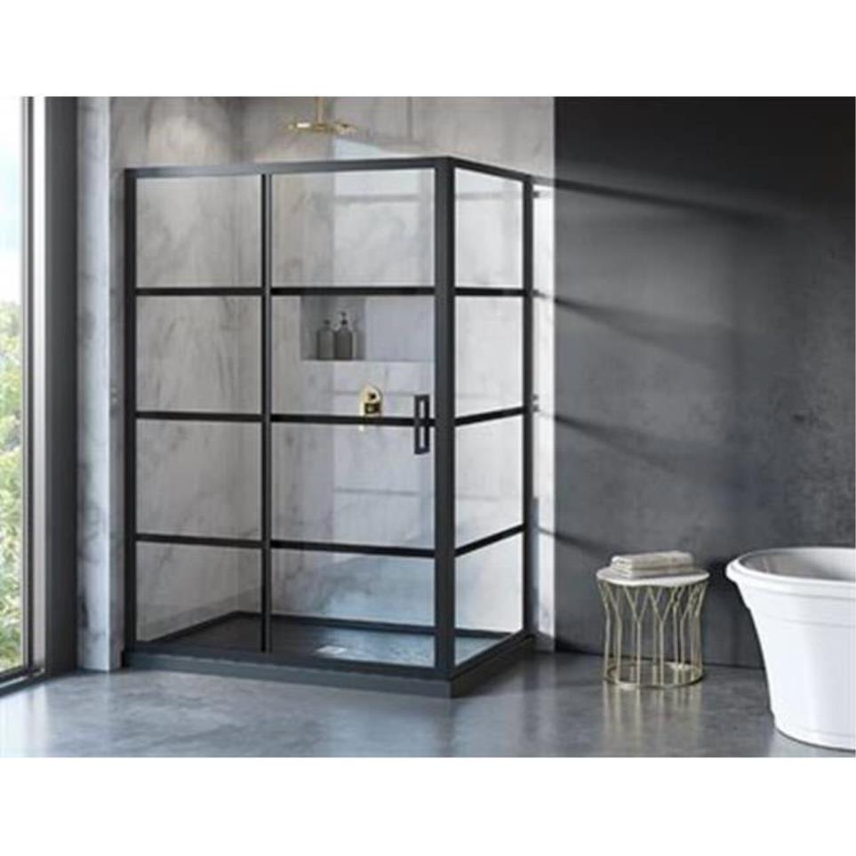 Wall Matte Black Black Showers