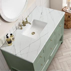 Base with Sink Top Smokey Celadon Green Vanities