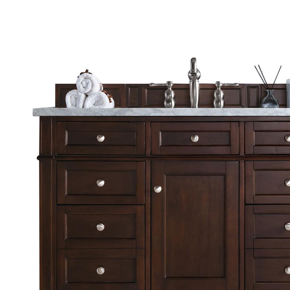 Base with Sink Top Burnished Mahogany Dark Finish Vanities