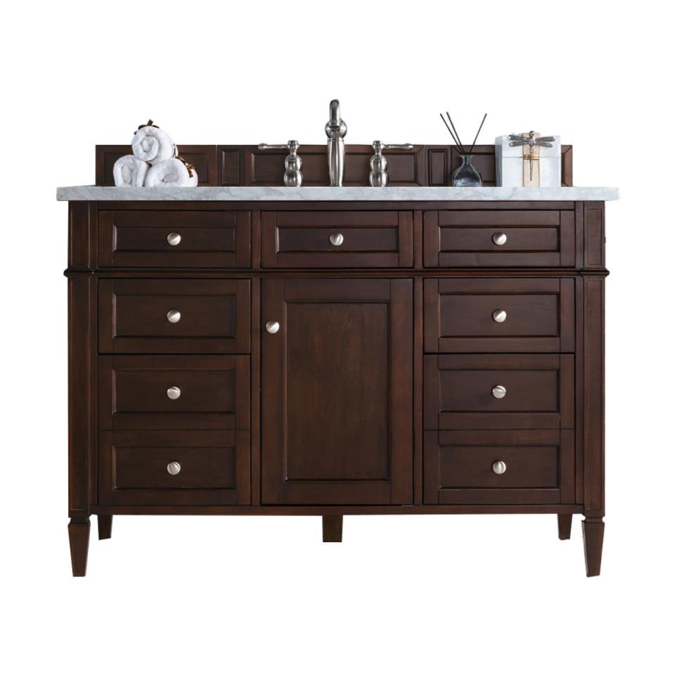 Base with Sink Top Burnished Mahogany Dark Finish Vanities