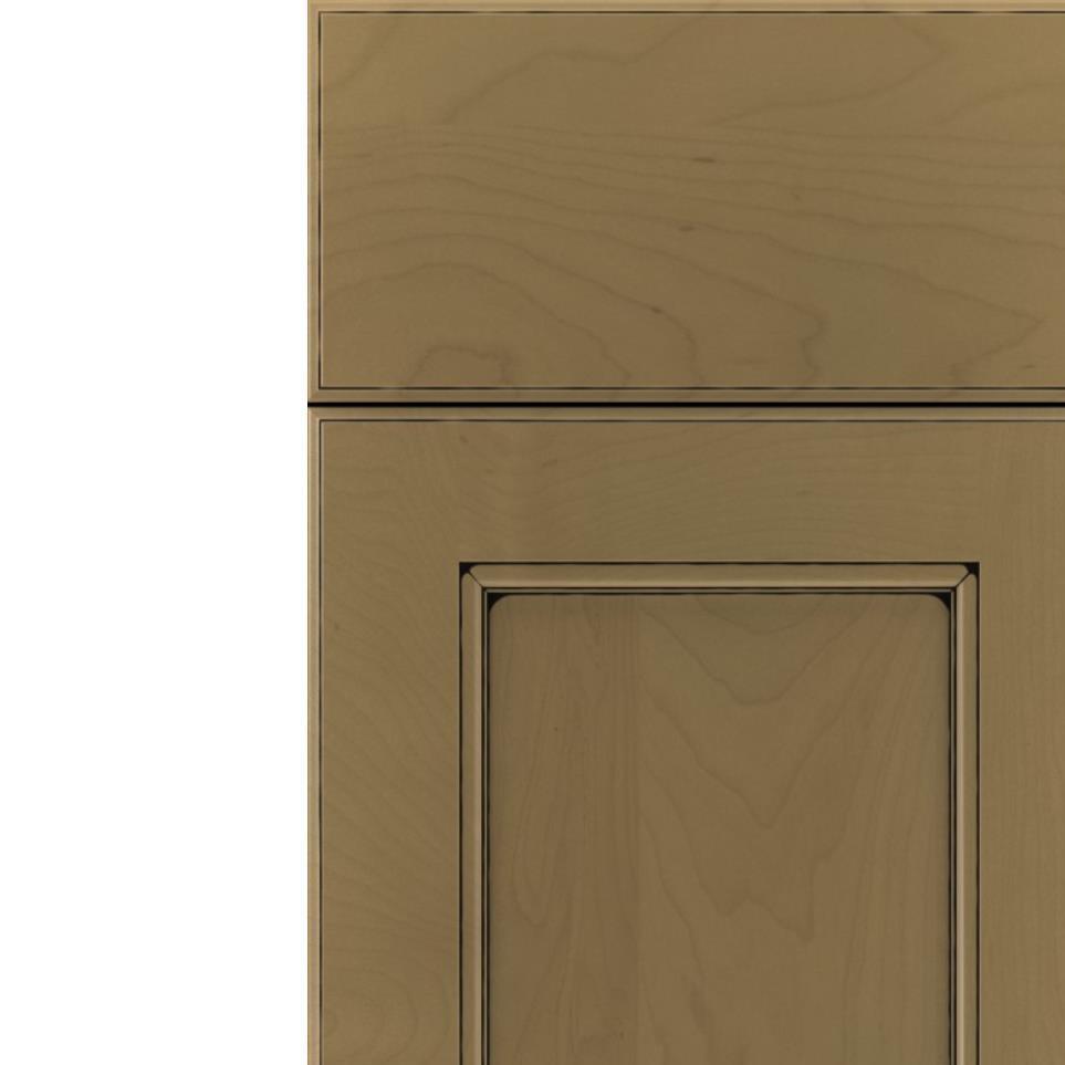 Square Frappe Black Glaze Glaze - Stain Square Cabinets