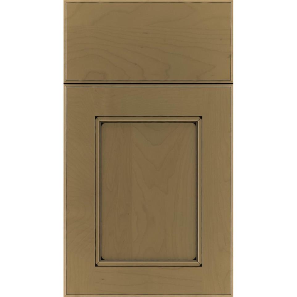 Square Frappe Black Glaze Glaze - Stain Square Cabinets