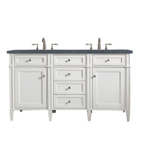 Base with Sink Top Bright White White Vanities