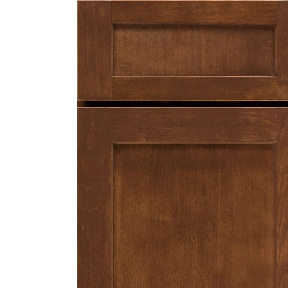 Square Tundra Dark Finish Square Cabinets