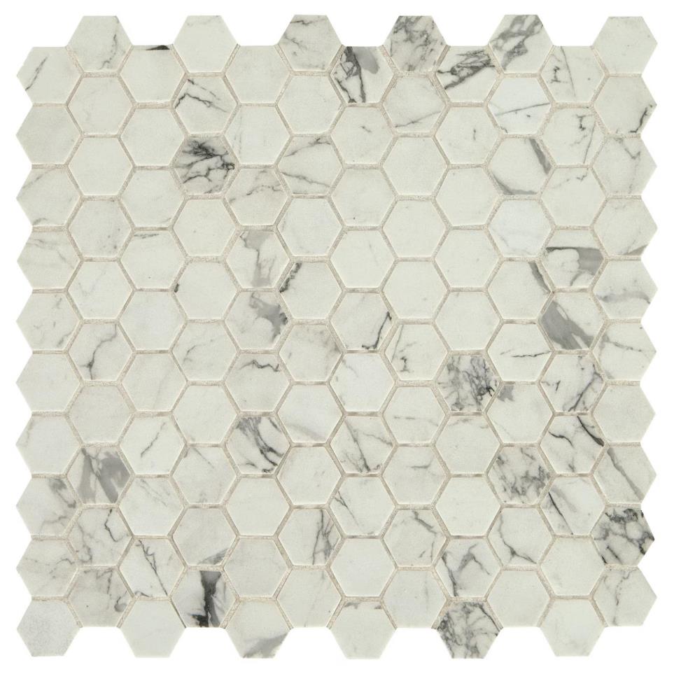 Mosaic Posh Resort Matte White Tile