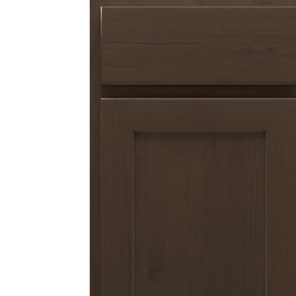 Square Buckboard Dark Finish Square Cabinets