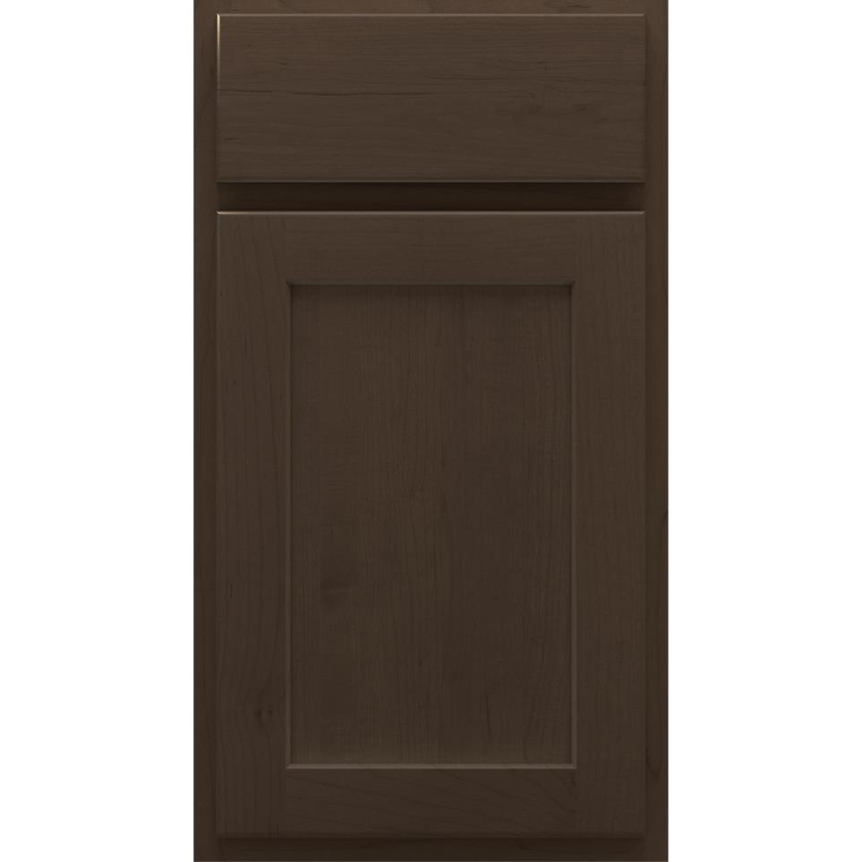 Square Buckboard Dark Finish Square Cabinets