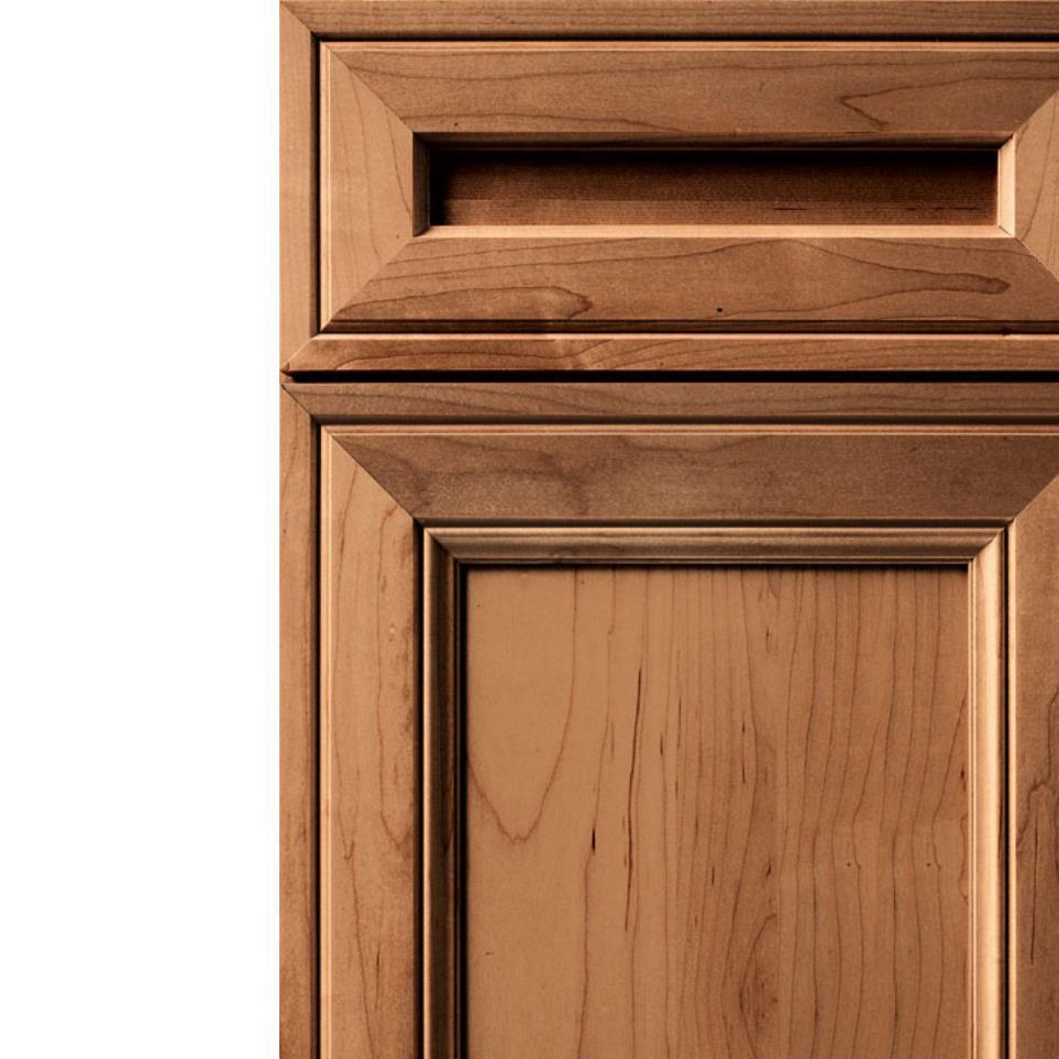 Square Coffee Medium Finish Square Cabinets