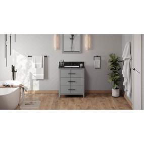 Base with Sink Top Grey Grey / Black Vanities