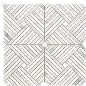 Mosaic Silver White Tile