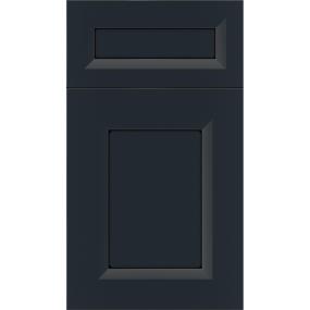 5 Piece Gunmetal Blue Black Glaze Glaze - Stain 5 Piece Cabinets
