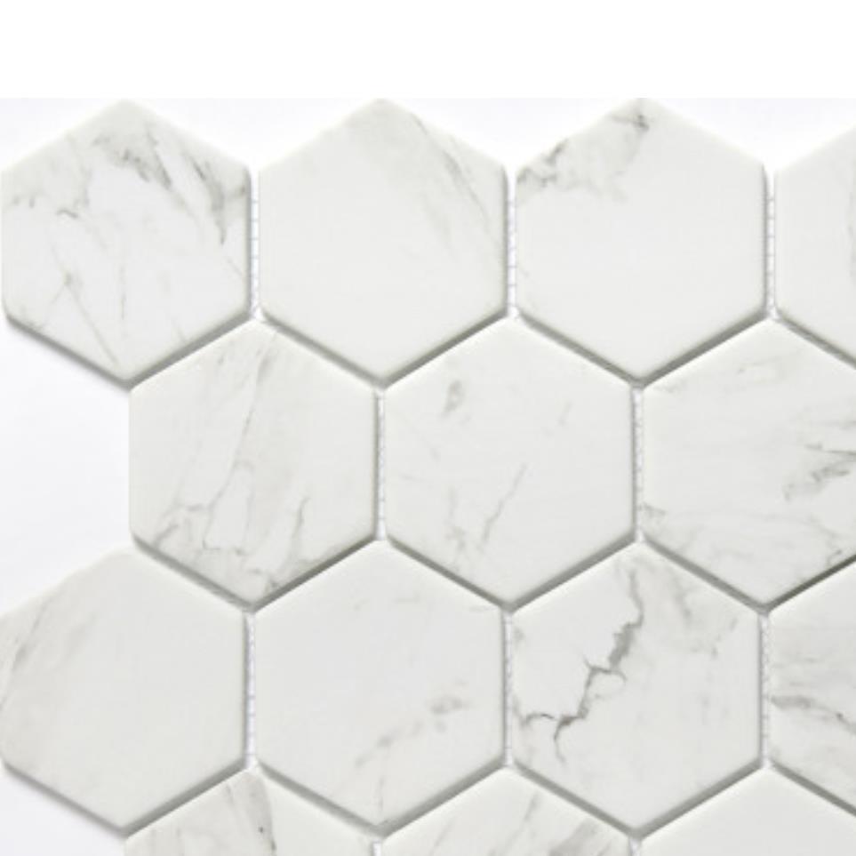 Mosaic Calacata White Tile