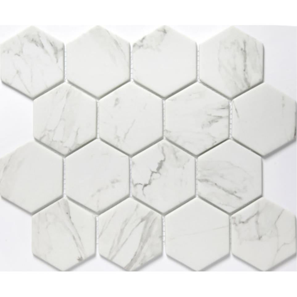 Mosaic Calacata White Tile