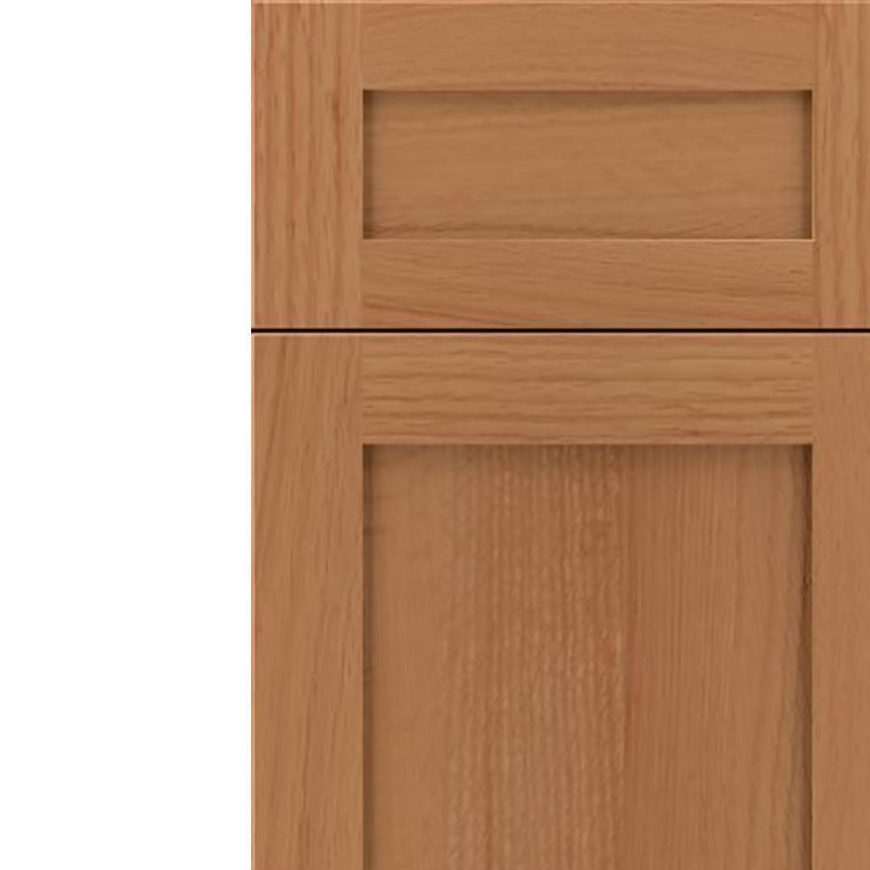 Square Ginger Light Finish Square Cabinets