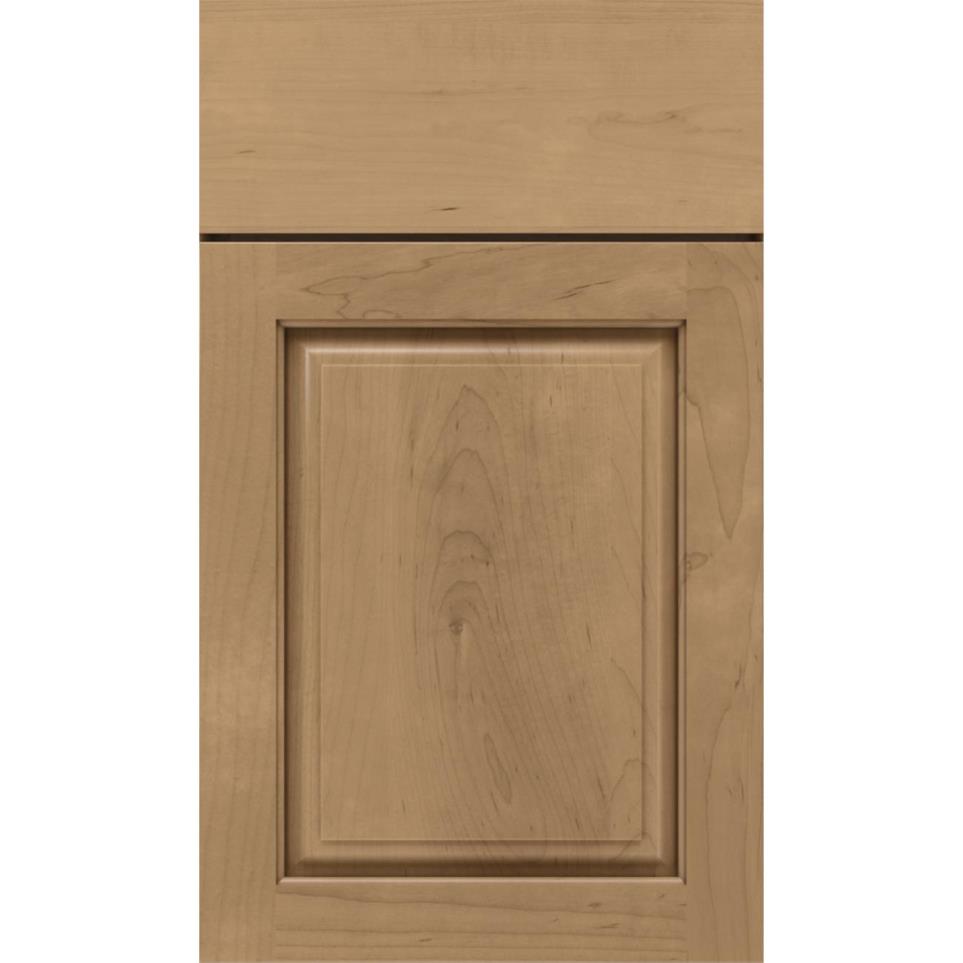 Square Buckskin Medium Finish Square Cabinets