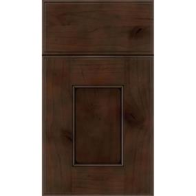 Square Cappuccino Black Glaze Glaze - Stain Square Cabinets