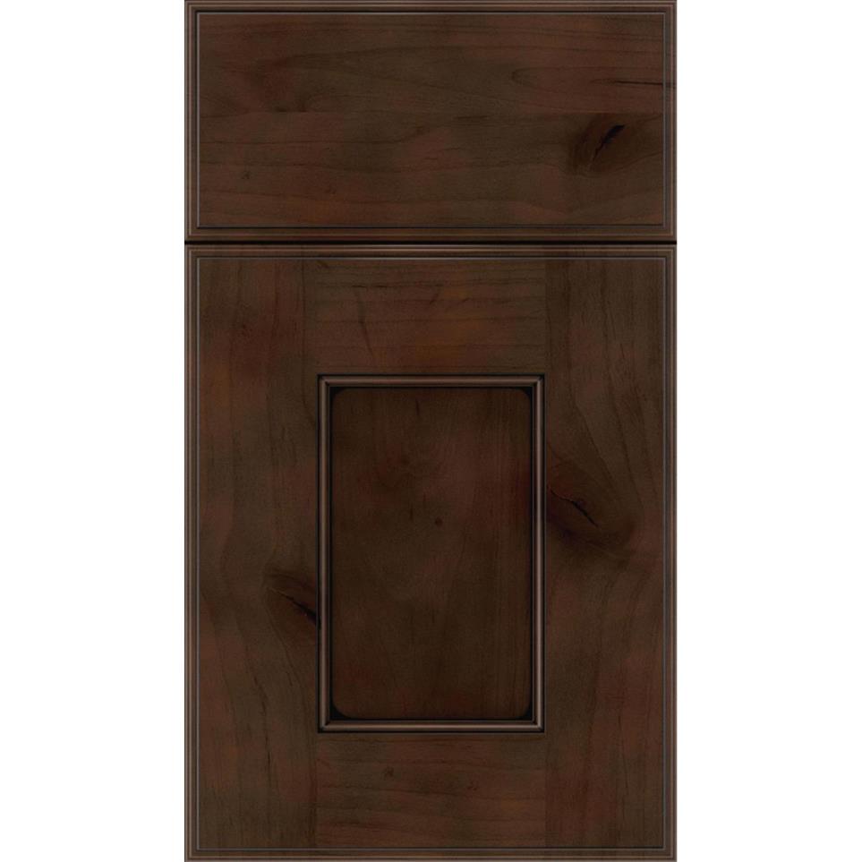 Square Cappuccino Black Glaze Glaze - Stain Square Cabinets