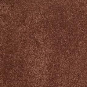 Textured Saxony Fire Ant Brown Carpet