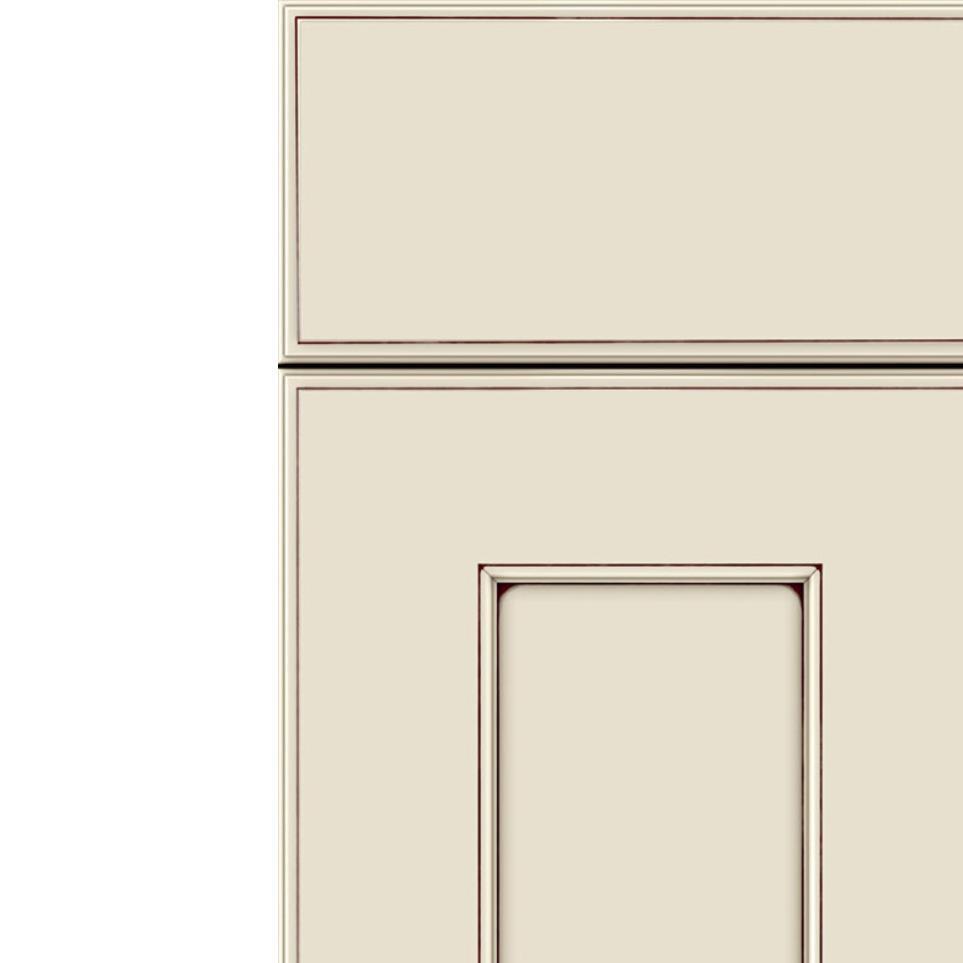 Square Seashell Mocha Glaze Glaze - Paint Square Cabinets