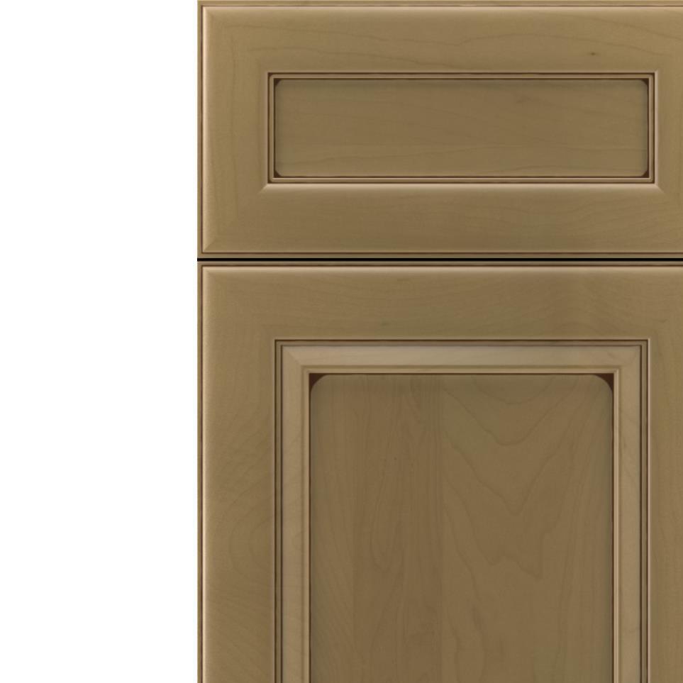 Square Frappe Mocha Glaze Glaze - Stain Square Cabinets