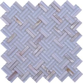 Mosaic Sugar Island White Tile