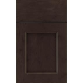 Square Thatch Dark Finish Square Cabinets