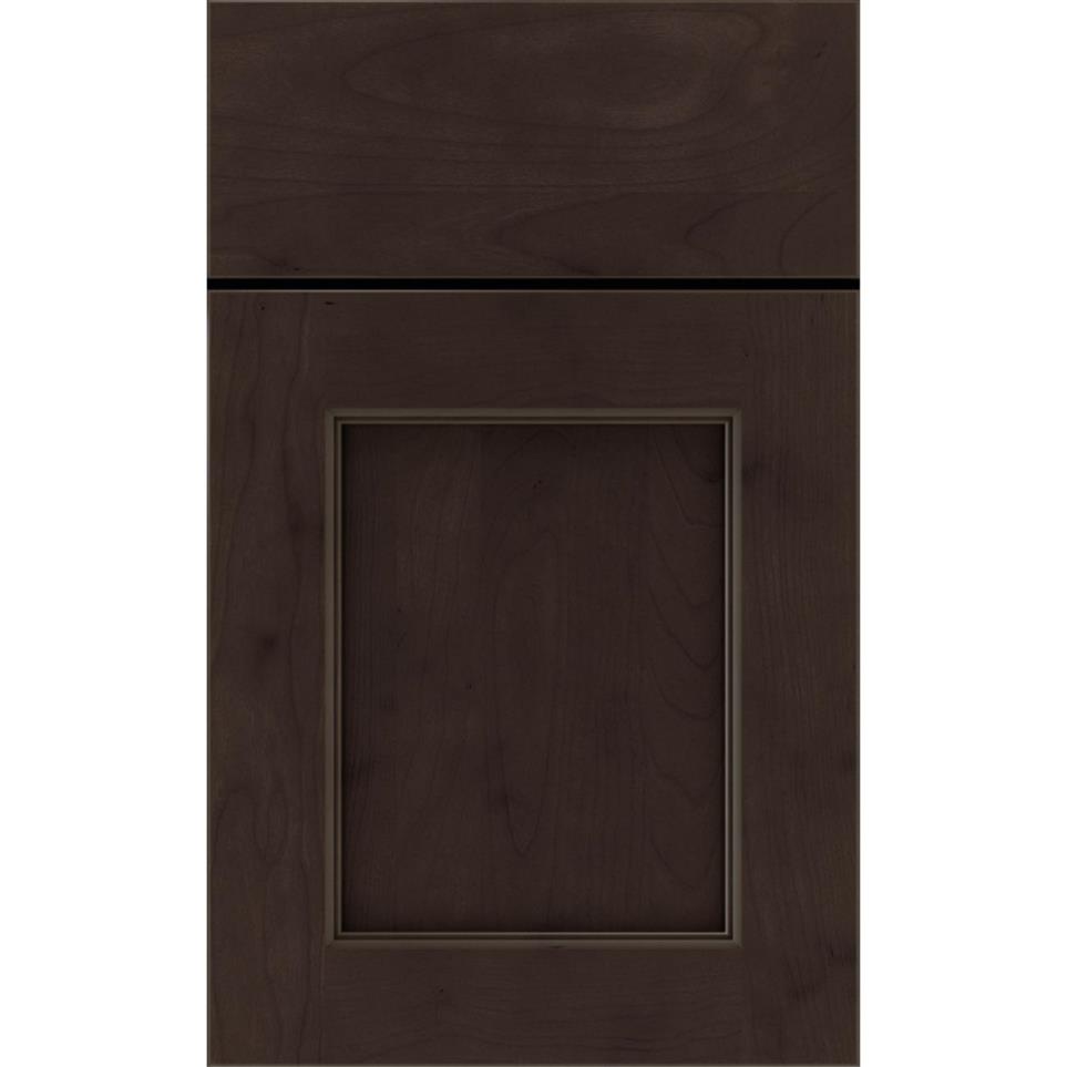 Square Thatch Dark Finish Square Cabinets