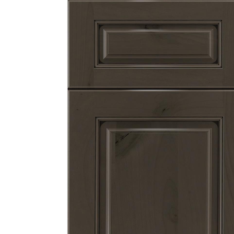 Square Thunder Black Glaze Glaze - Stain Square Cabinets