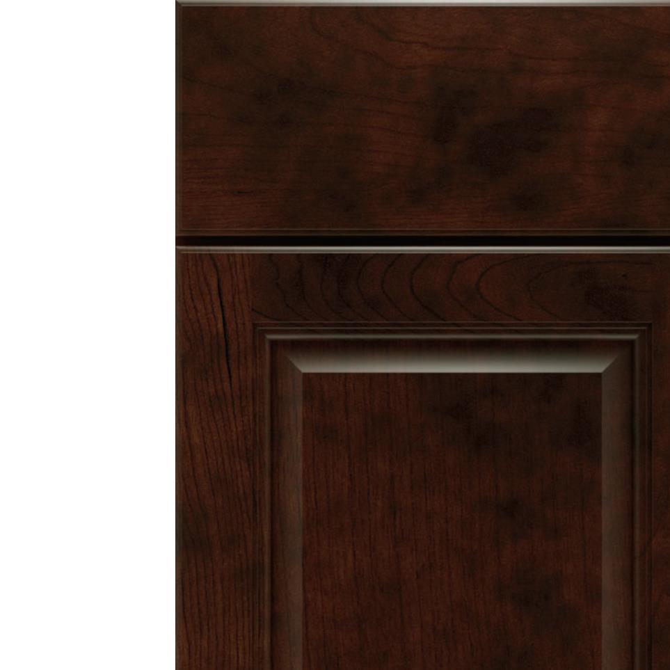 Square Chocolate Dark Finish Square Cabinets