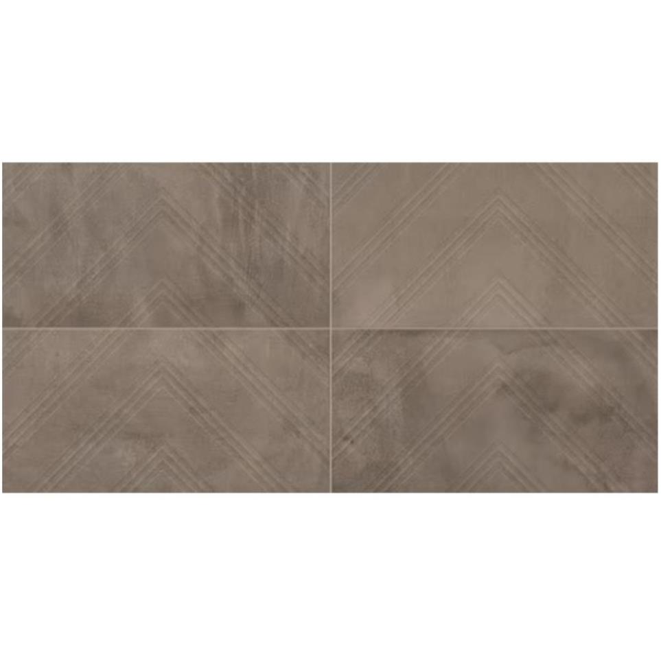Decoratives and Medallions Rhythm Brown Textured Brown Tile