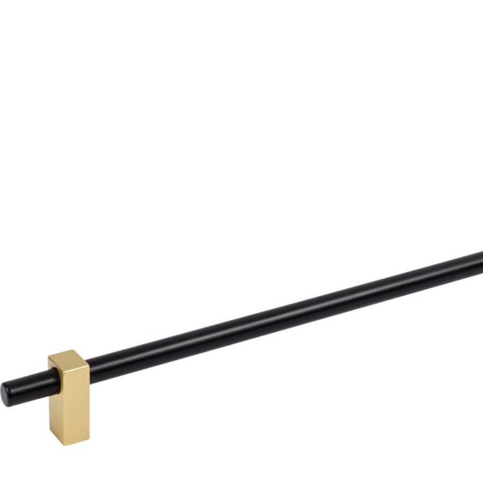 Bar Pull Matte Black,Brushed Gold Brass / Gold Pulls