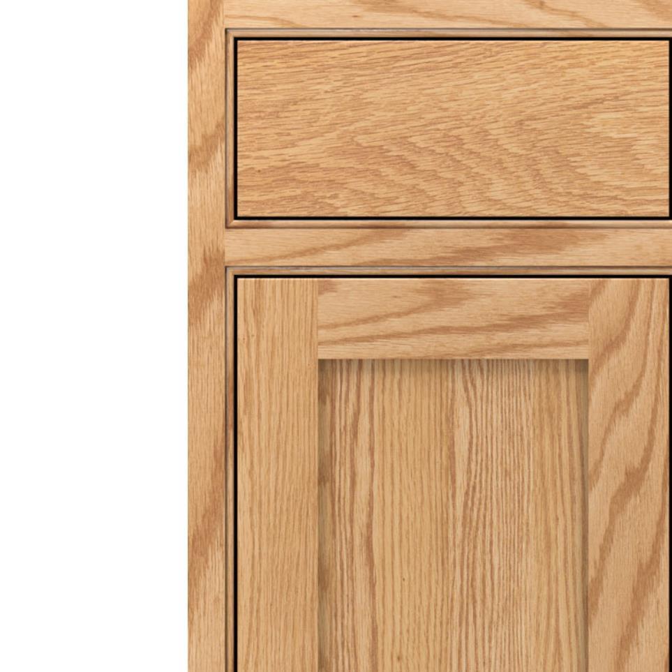 Square Natural Light Finish Square Cabinets