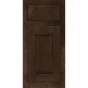 Square Truffle Dark Finish Square Cabinets