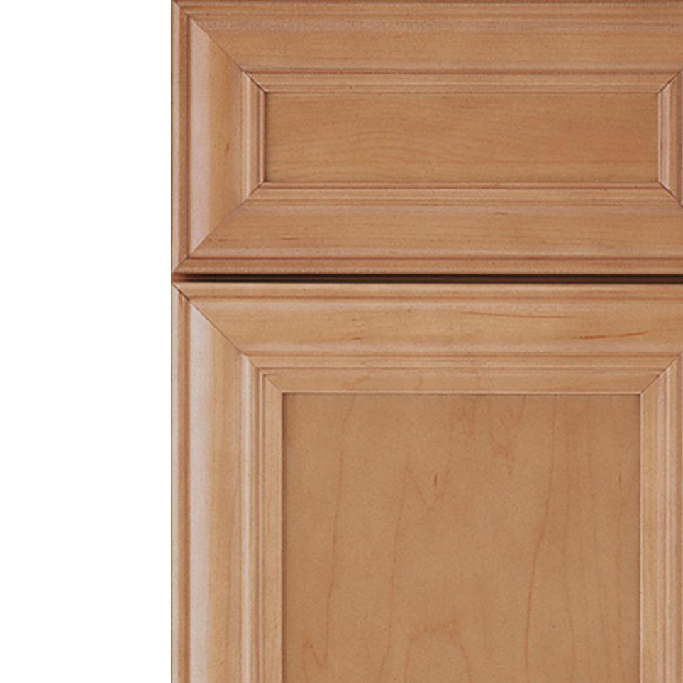 Square Ginger Light Finish Square Cabinets