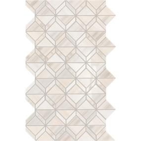 Mosaic Patagonia White Polished Beige/Tan Tile