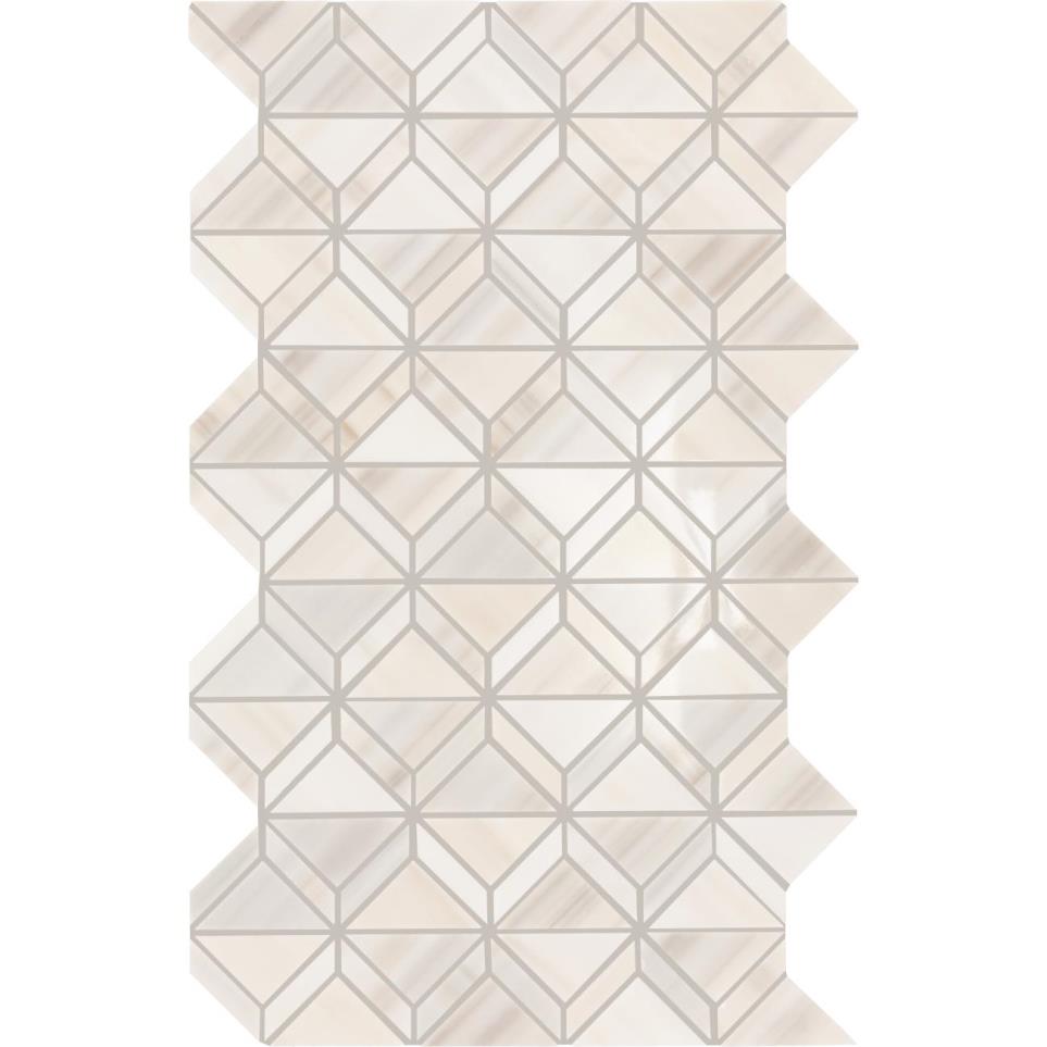 Mosaic Patagonia White Polished Beige/Tan Tile