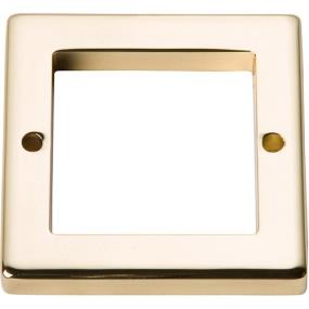 Square Base French Gold Brass / Gold Bases