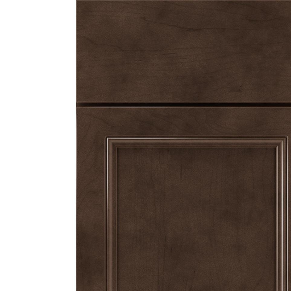 Square Buckboard Dark Finish Square Cabinets