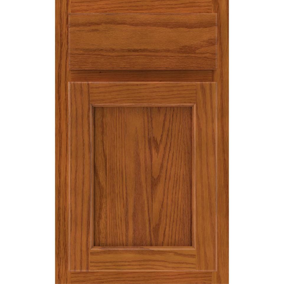 Square Cattail Medium Finish Square Cabinets