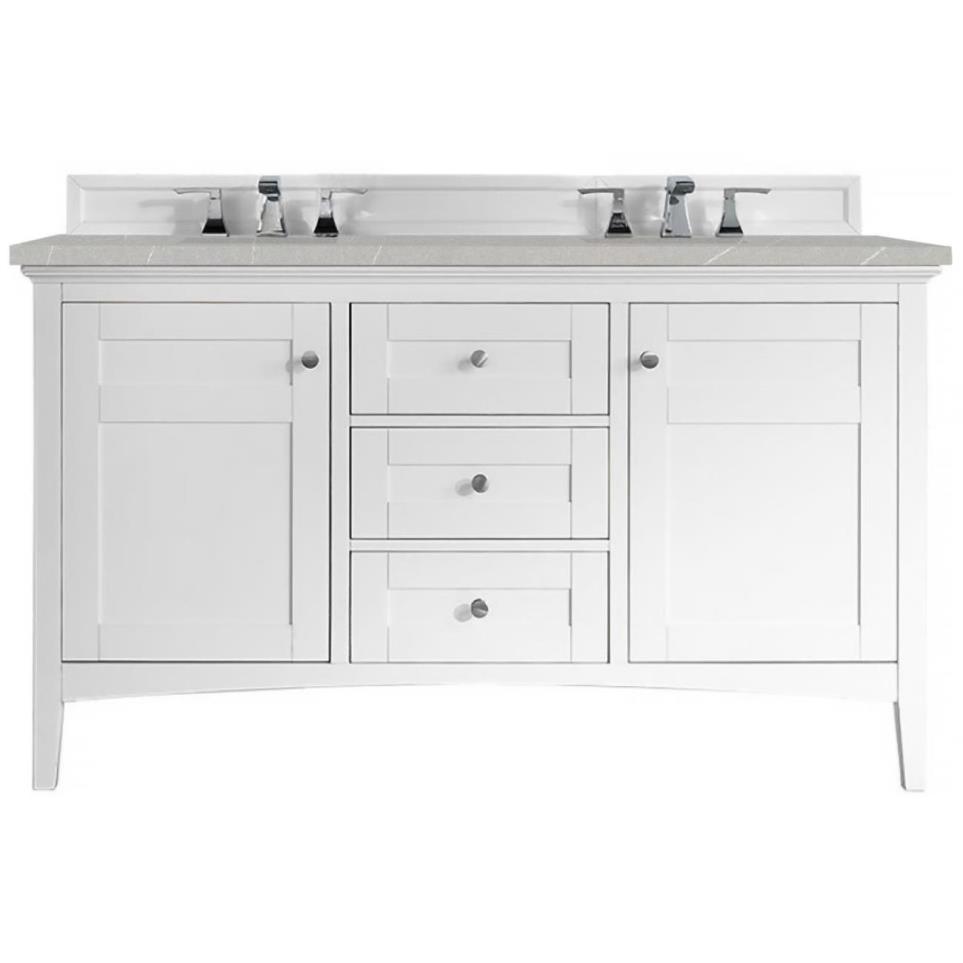 Base with Sink Top Bright White White Vanities