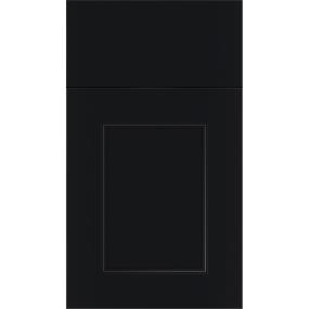 Square Gunmetal Blue Dark Finish Square Cabinets