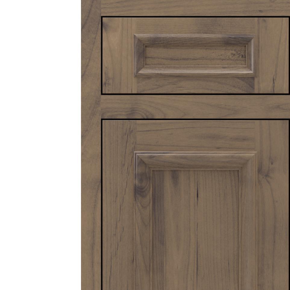 Square Cliff Medium Finish Square Cabinets