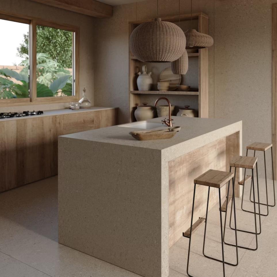 Slab Avorio Tan / Earth Tone Blended Raw Materials