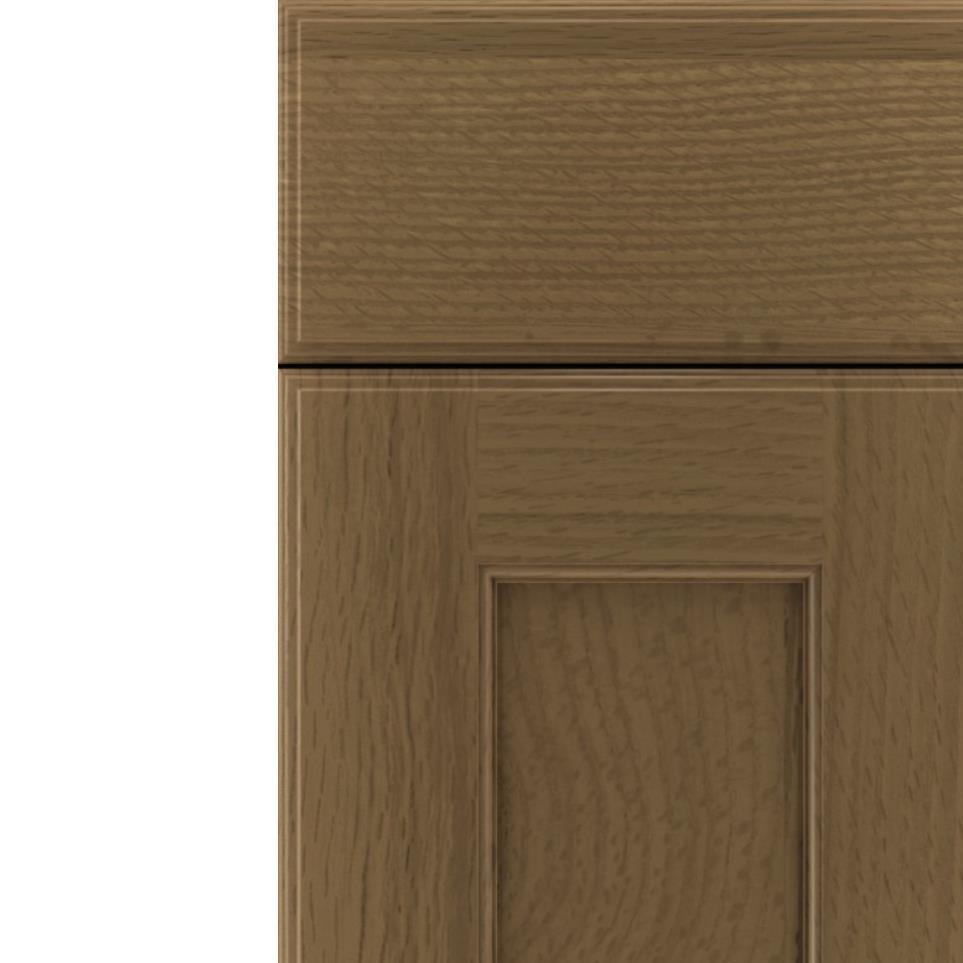 Square Frappe Medium Finish Square Cabinets