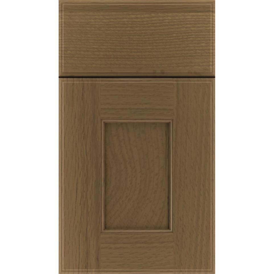 Square Frappe Medium Finish Square Cabinets