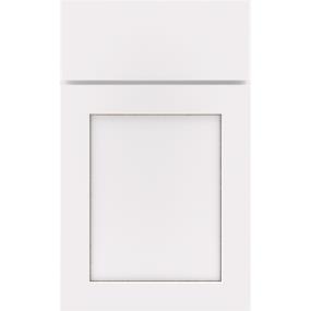 Square White With Toasted Almond Detail Glaze - Paint Square Cabinets