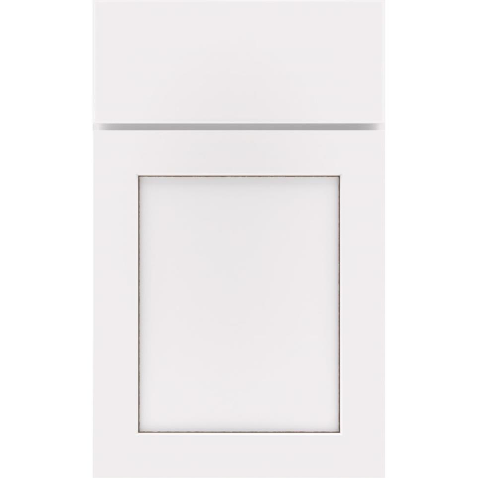 Square White With Toasted Almond Detail Glaze - Paint Square Cabinets